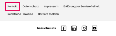 Bildausschnitt der Internet-Seite