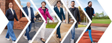 Collage mit Menschen