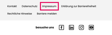 Bildausschnitt der Internet-Seite